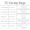 15 pc  (3XX-L, 3XL, 3L, 3M, 3S)Vacuum Storage Bags Variety Pack,Space Saver Sealer Compression Bags - 4 of 4