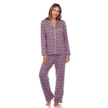 WANGJUN Womens Silk Satin Pajamas Set Sleepwear Pijama Suit Female Sleep  Two Piece Set Loungewear Plus Size (Color : Purple, Size : XXX-Large) :  : Fashion