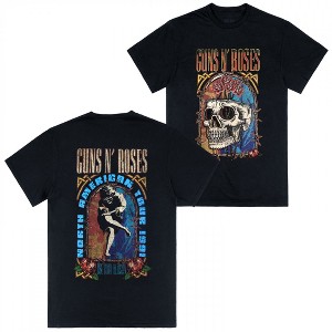 Mens Guns N' Roses 1991 North American Tour Front & Back Print T
