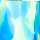 cobalt and green confetti