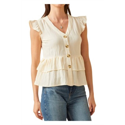 Women's Peplum Top - Hayden LA