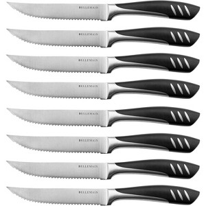 Bellemain Premium 8-Piece Steak Knife Set – Serrated, Stainless Steel, Dishwasher Safe - 1 of 4