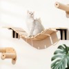 Mewoofun Pet Beds Cat Bridge Cat Climbing Shelves, Cat Shelf and Perches for Most Kittens Adult Cats Wall Furniture, Multicolored, 13.39"*8.66"*5.12" - 4 of 4