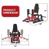 Hip Abductor Machine, Abductor Adductor Machine Plate-Loaded with 6 Levels Gear System  & 4 Position Backrest Adjustment, Black - 2 of 4