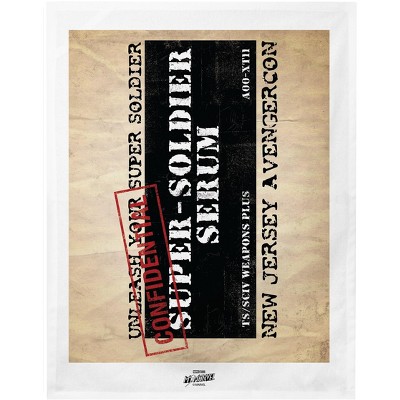 Ms. Marvel Confidential Stamp Super Soldier Serum Dish Towel