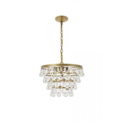 Elegant Lighting Kora 5 light Brass Pendant