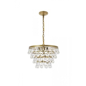 Elegant Lighting Kora 5 light Brass Pendant - 1 of 4