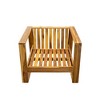 CAVINAS Outdoor Chairs Set with Coffee Table and Footstool, Acacia Wood Patio Table and Chairs Set, Modern Outdoor Couch Set for Backyard - 4 of 4
