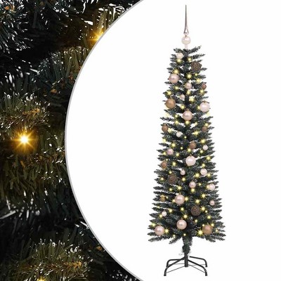 vidaXL Artificial Christmas Tree with 150 LEDs Green 43 x 43 x 150 cm