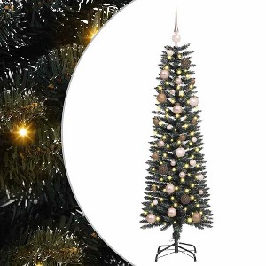 vidaXL Artificial Christmas Tree with 150 LEDs Green 43 x 43 x 150 cm - 1 of 4
