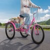 VEVOR Folding Adult Tricycle, 26-Inch Adult Folding Trikes, Carbon Steel 3 Wheel Cruiser Bike with Large Basket & Adjustable Seat - 2 of 4