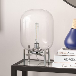 Hudson and Canal 15.38" Tall Table Lamp with Glass Shade - 1 of 4