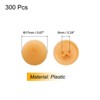 Unique Bargains Plastic Decoration Furniture White Screw Cap Covers - 2 of 4