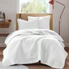 Double Sided Quilt Set, Lightweight White Coverlet with Sham, Twin/Twin XL 66x90 2 Piece - 2 of 4