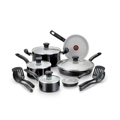 T-Fal Recycled Ceramic Cookware Set - Gray, 14 pc - Kroger