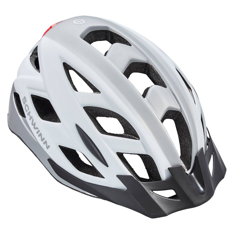 Schwinn Flash Bike Helmet - Gray/White, 3 of 12