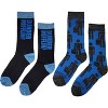 Ripple Junction x The Office Dunder Mifflin Logo and Office Icon Crew Socks 2-PK - 4 of 4
