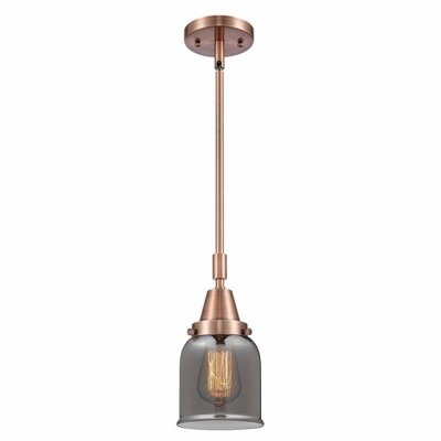 Bell - 1 Light Stem Hung Mini Pendant In Industrial Style-11.13 Inches Tall and 5 Inches Wide