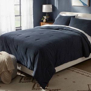 Jersey Comforter and Sham Set - Threshold™ - 1 of 4