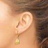Black Bow Jewelry Polished 3D Sailboat Lever Back Earrings in 14k Yellow Gold - 3 of 4