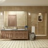 Apmir Rectangular Aluminum Alloy Framed and Tempered Glass Wall Bathroom Vanity Mirror in Matte Black/ Gold/ Silver/ Brown - 3 of 4