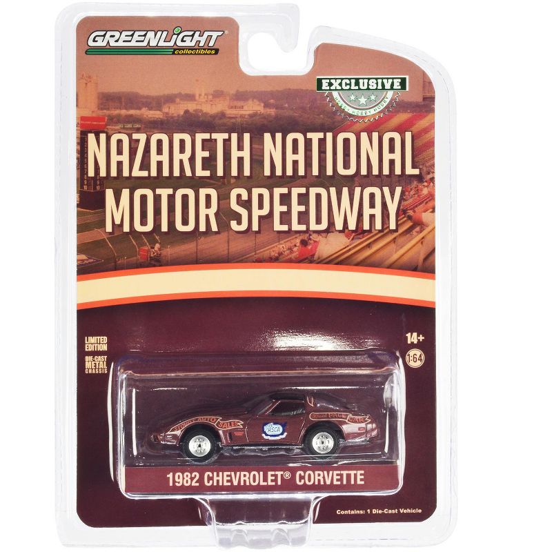 1982 Chevrolet Corvette Nazareth National Motor Speedway Official Pace Car Hobby Exclusive 1/64 Diecast Model Car by Greenlight, 3 of 4