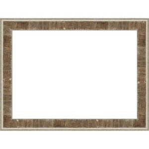 Amanti Art Farmhouse Brown Narrow Framed Dry Erase Magnetic Board - 1 of 4