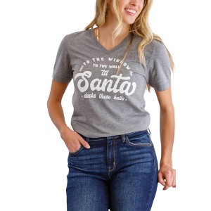 Women's Deck The Halls Hip Hop T-Shirt - mugsby - 1 of 3