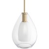 Progress Lighting Carillon 1-Light Pendant, Brushed Gold, Clear and Opal Glass Shade - 3 of 3