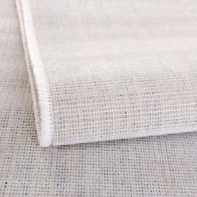 Beige Synthetic Rectangular 9' x 12' Easy Care Area Rug