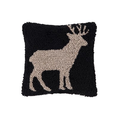 C&F Home 8" x 8" Deer Hooked Petite Throw Pillow