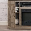 NAYSAYE Indoor Fireplace Farmhouse Style Console with Realistic Flame and Cozy Warm Ambience, Gray, 47"*15.5"*30.75" - 3 of 4