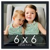 PosterPalooza | Square Slim Profile Black Picture Frame - UV Acrylic, Foam Board Backing, Hanging Hardware - 2 of 4