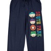 South Park Four Boys Men's Navy Sleep Pajama Pants - 2 of 4