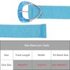 INSPIRE CHIC Women Woven Wide Stretch Straw Rattan Triangle Buckle Elastic Belts Waistband 1Pc - 4 of 4
