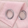 Olivia Gray Erica Doily Stripe Grommet Panel Pair - 54x90", Blush - 2 of 4