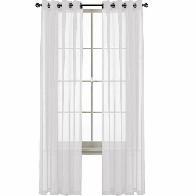 Kate Aurora Basic Home Custom Sheer Voile Grommet Top Window Curtains ...