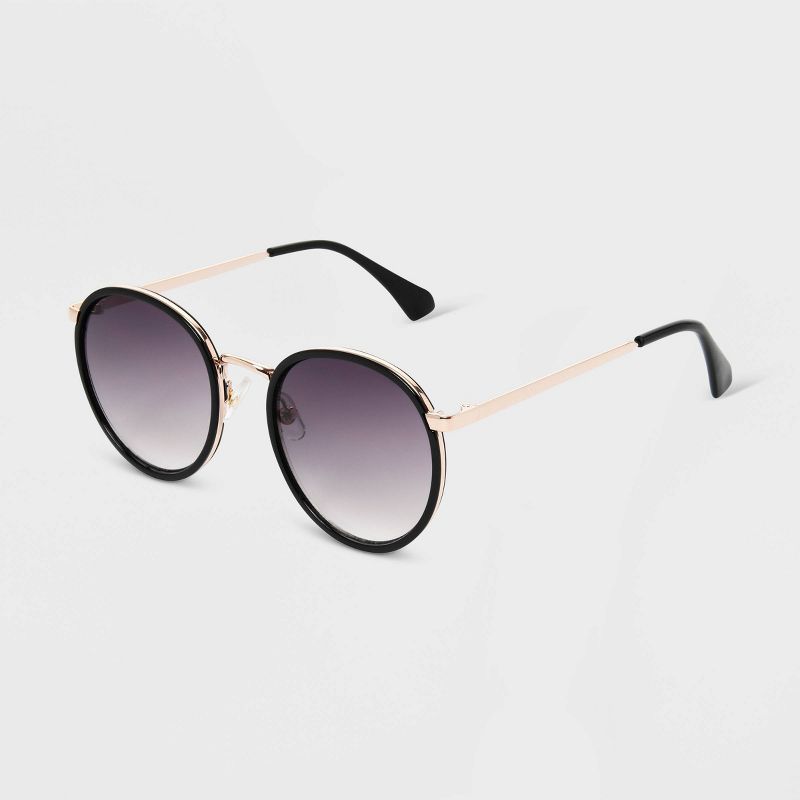 Women's Shiny Plastic Round Sunglasses - Universal Thread™, 2 of 3