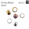 John Bead Must Have Findings Metal Silver 3mm Crimp Beads for Jewelry Making Findings, 144 Pieces - 4 of 4