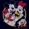 Toddler's Mickey & Friends Distressed Friend Group Circle T-Shirt - 2 of 3