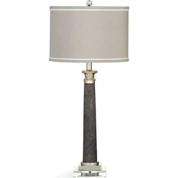 Bassett Mirror Company Savona Table Lamp Gray Gray Shagreen