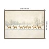 Amanti Art 33"x23" Winter Wonderland Reindeer Melloi Framed Canvas Wall Art - 4 of 4