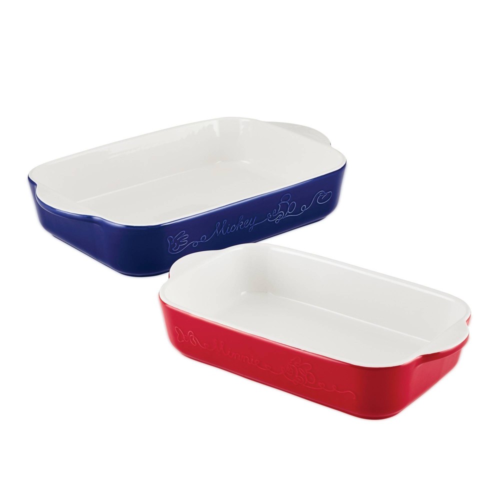 Disney 2pc Ceramic Rectangle Cake Pans