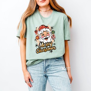 Merry Christmas Santa Wink - Women's Short Sleeve Graphic T-Shirt - 1 of 4