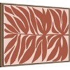 Amanti Art Terra Cotta Block Palms II by June Erica Vess Framed Canvas Wall Art - 3 of 4