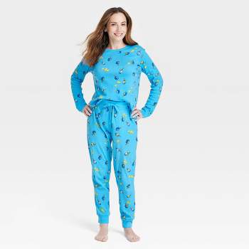 Women's Hanukkah Matching Family Pajama Set - Blue
