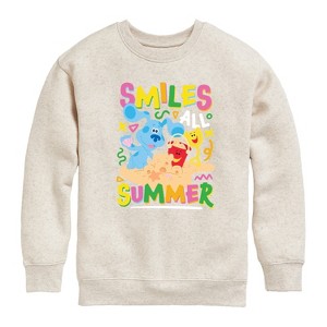 Boys' - Blue's Clues & You! - Smiles All Summer Graphic Long Sleeve Fleece Sweatshirt - 1 of 4