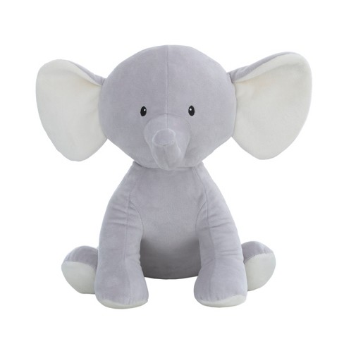 Little Love By Nojo Riley The Elephant Grey And White Super Soft Plush ...