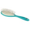 Bass Pet Brushes BIO-FLEX Alloy Pin Pet Brush with Patented Natural Plant Handle Oval Shape Teal - 3 of 4