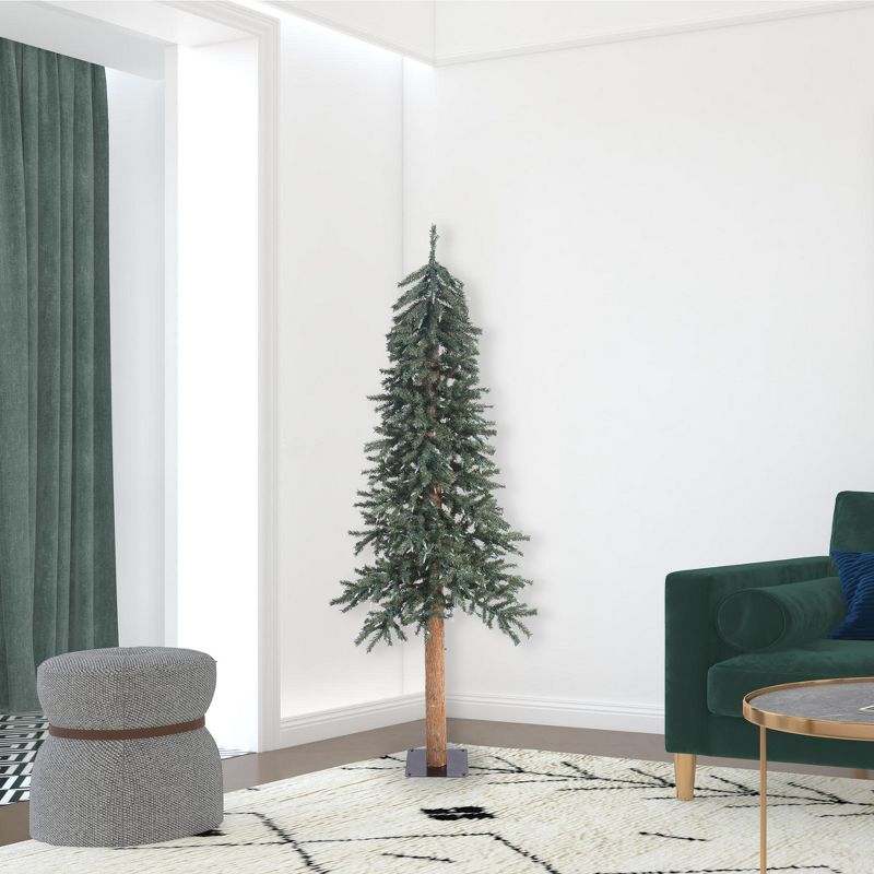 Vickerman Natural Bark Alpine Artificial Christmas Tree, 4 of 5